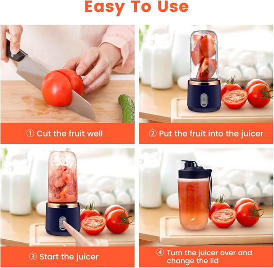 Portable Rechargeable Blender – USB Smoothie & Juice Maker